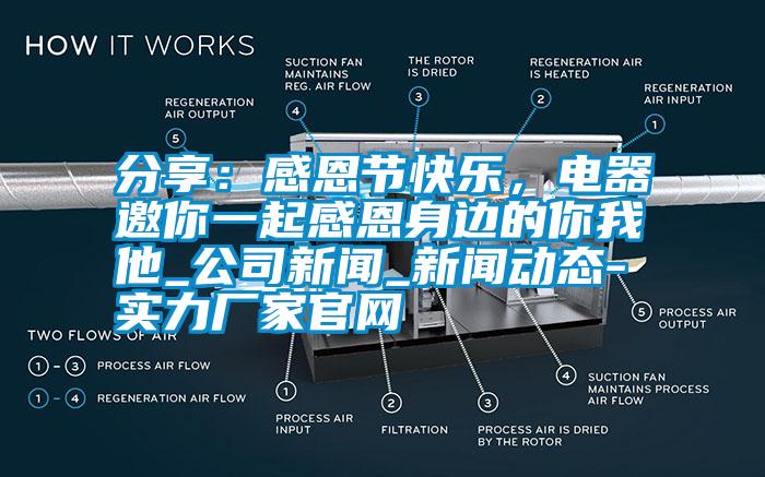 分享：感恩節(jié)快樂，電器邀你一起感恩身邊的你我他_公司新聞_新聞動態(tài)-實力廠家官網(wǎng)