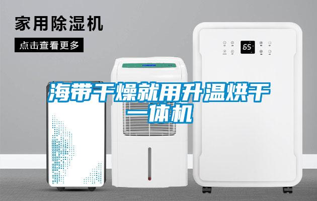 海帶干燥就用升溫烘干一體機