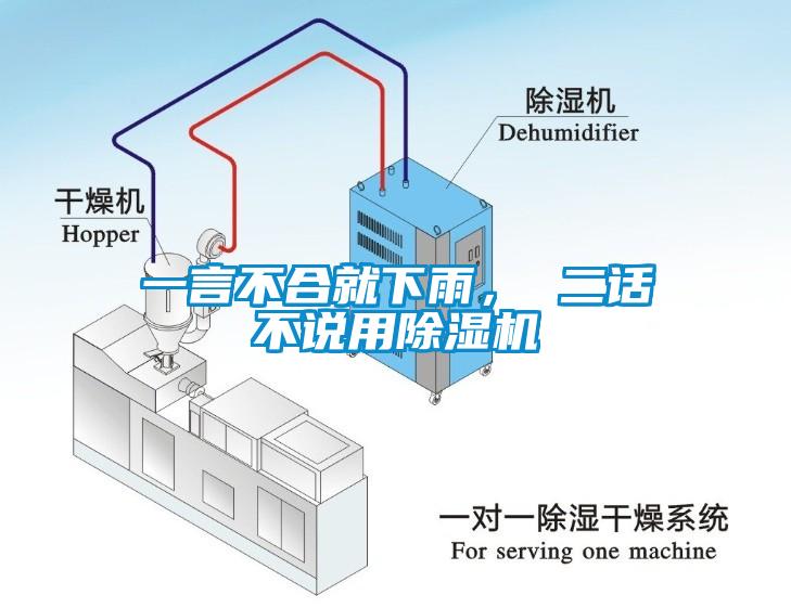 一言不合就下雨， 二話不說用除濕機