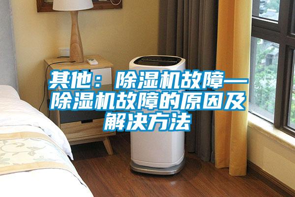 其他：除濕機故障—除濕機故障的原因及解決方法