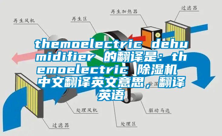 themoelectric dehumidifier 的翻譯是：themoelectric 除濕機(jī) 中文翻譯英文意思，翻譯英語