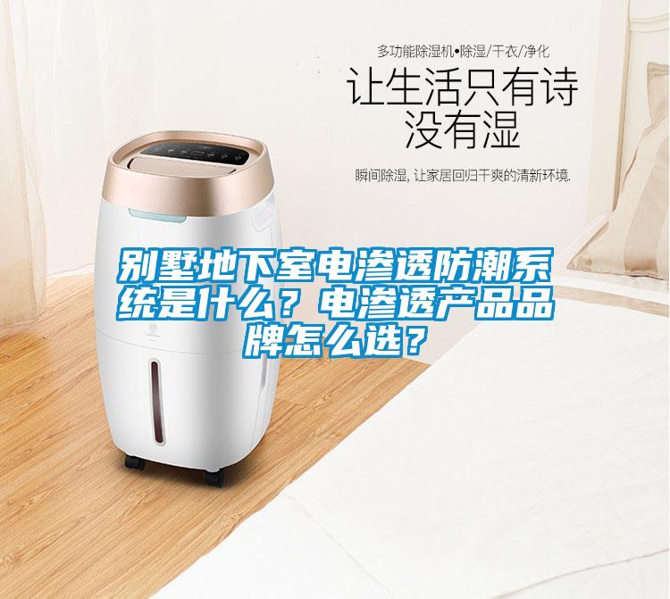 別墅地下室電滲透防潮系統(tǒng)是什么？電滲透產(chǎn)品品牌怎么選？