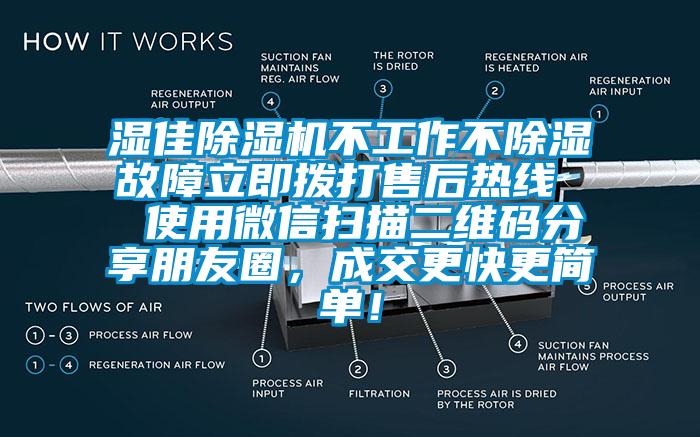 濕佳除濕機(jī)不工作不除濕故障立即撥打售后熱線  使用微信掃描二維碼分享朋友圈，成交更快更簡單！