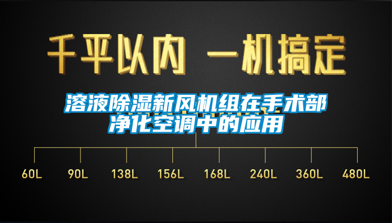 溶液除濕新風(fēng)機(jī)組在手術(shù)部?jī)艋照{(diào)中的應(yīng)用