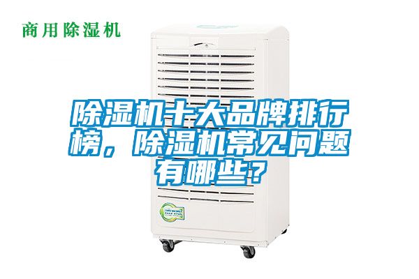 除濕機(jī)十大品牌排行榜，除濕機(jī)常見問題有哪些？