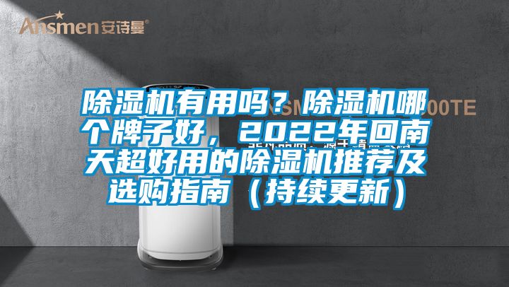 除濕機有用嗎？除濕機哪個牌子好，2022年回南天超好用的除濕機推薦及選購指南（持續(xù)更新）