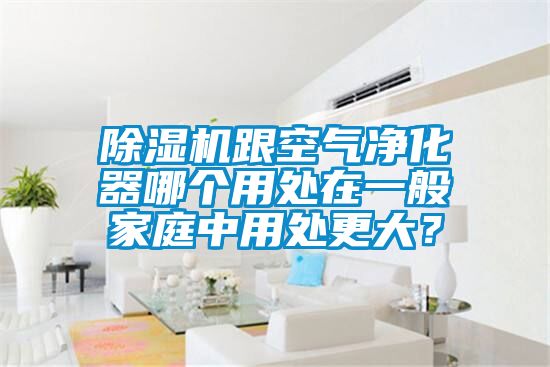 除濕機跟空氣凈化器哪個用處在一般家庭中用處更大？